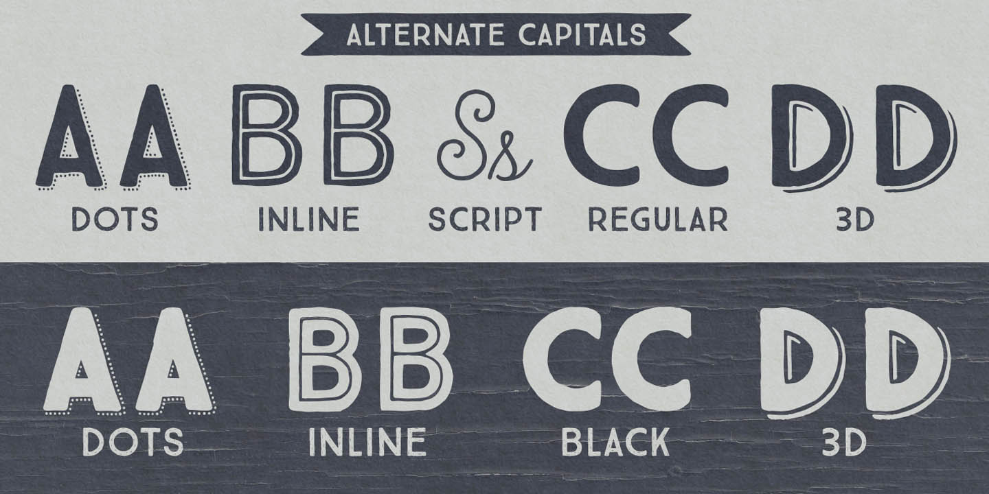 Пример шрифта True North #9